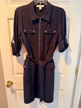 MICHAEL Michael Kors Black Zip-Front dress